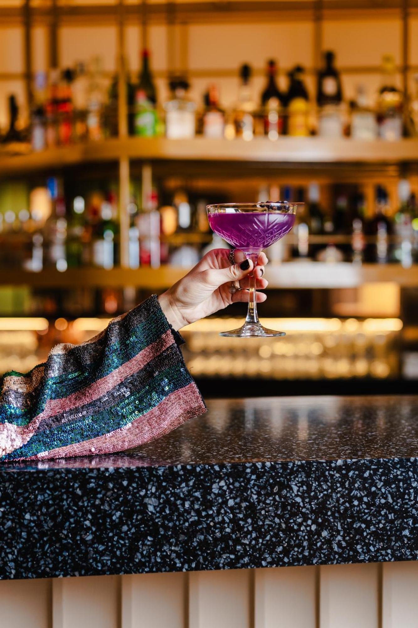 Pullman Santiago El Bosque Hotell Eksteriør bilde A purple cocktail